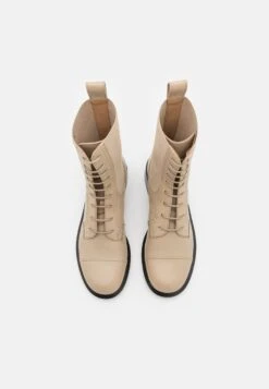 Emporio Armani Capsule Icon - Lace-Up Boots - Beige -Total Wear Store bfb60355510c4fadae70f0269838c087