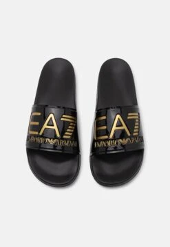 EA7 Emporio Armani UNISEX - Pool Slides - Black/gold 23 EA7 Emporio Armani UNISEX - Pool Slides - Black/gold -Total Wear Store bfc2b414a6d64d049c96445de438aea8
