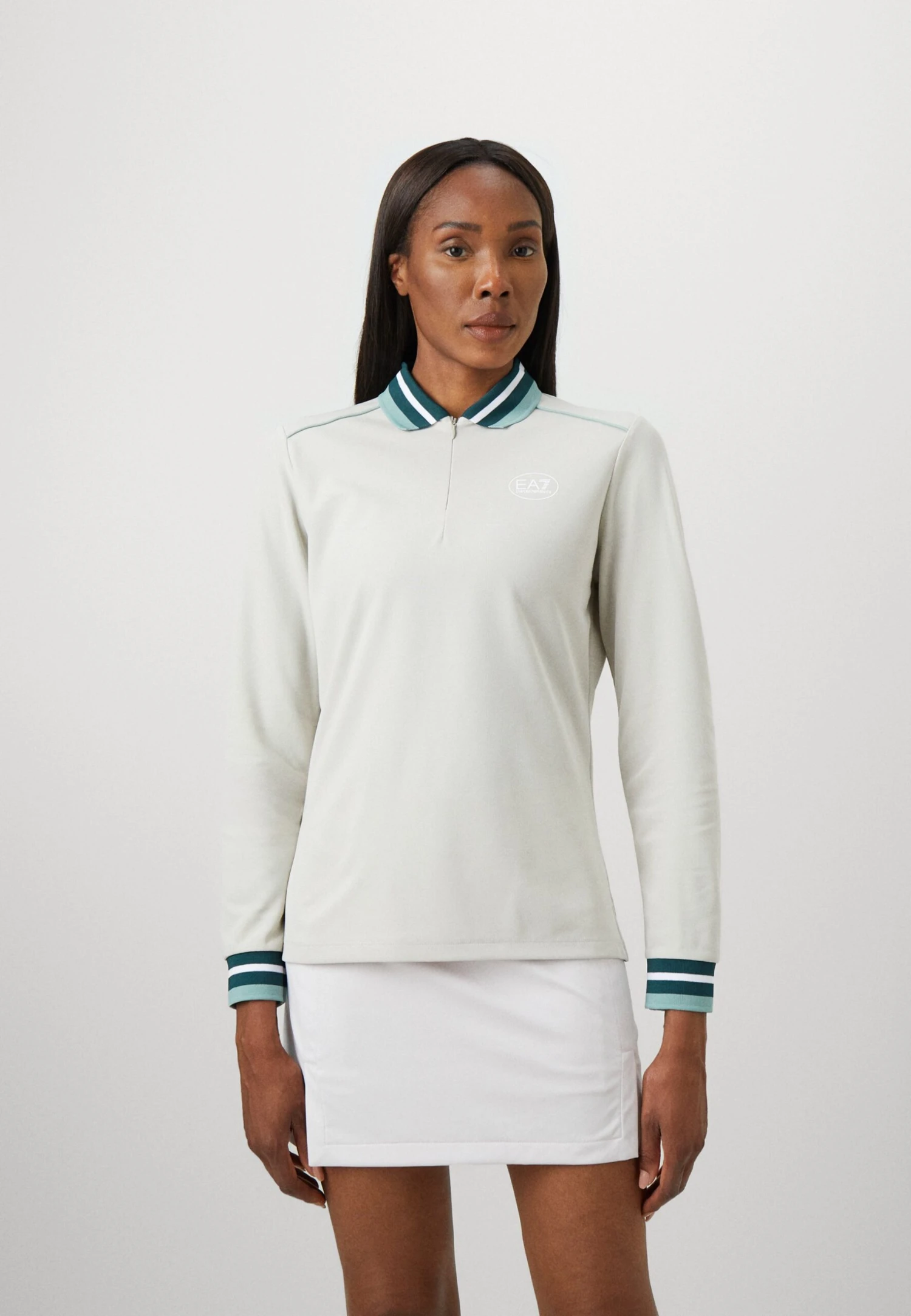 EA7 Emporio Armani GOLF PRO - Long Sleeved Top - Vapor Blue 3 EA7 Emporio Armani GOLF PRO - Long Sleeved Top - Vapor Blue