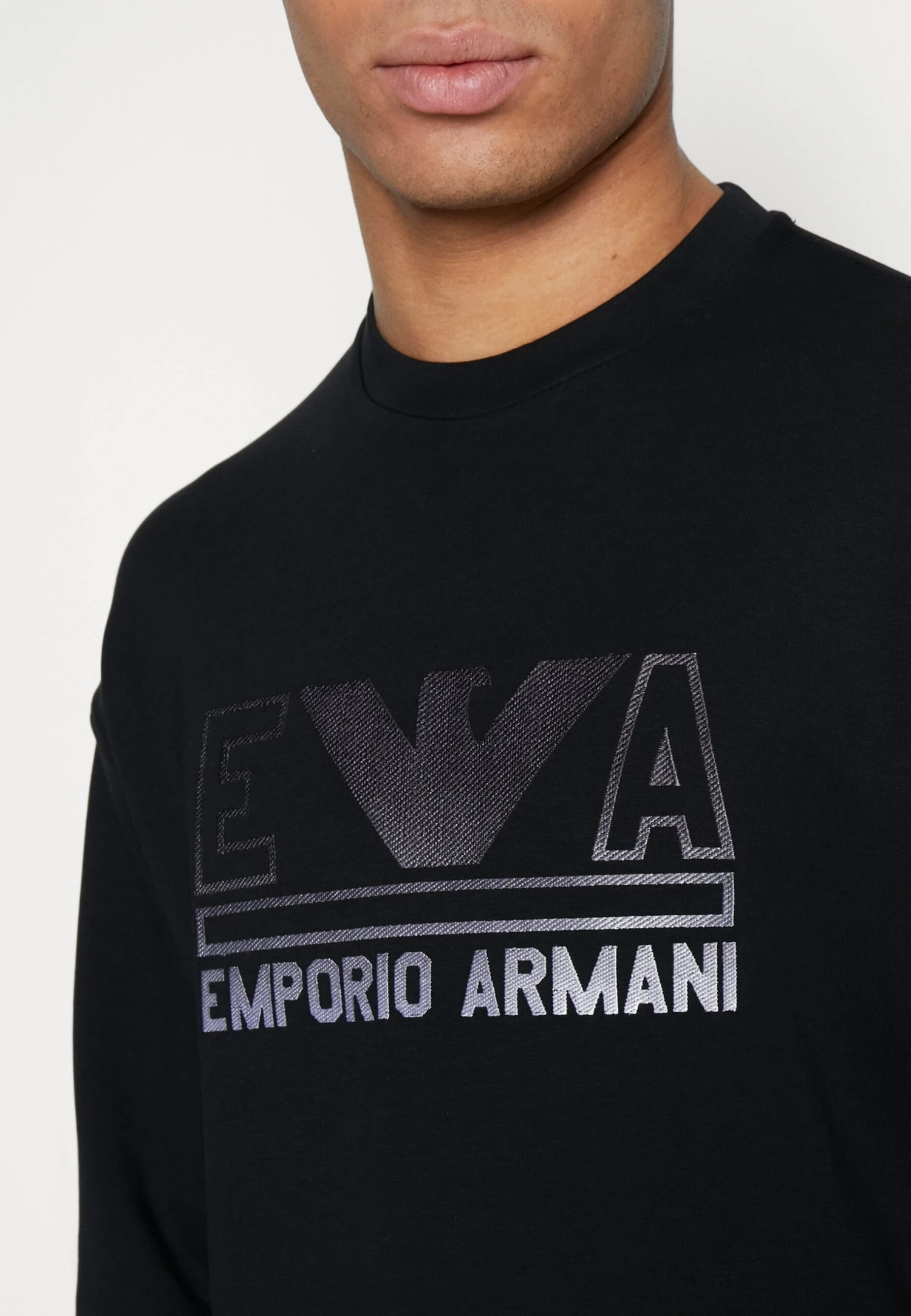 Emporio Armani Sweatshirt - Black/Grey 8 Emporio Armani Sweatshirt - Black/Grey - Image 6