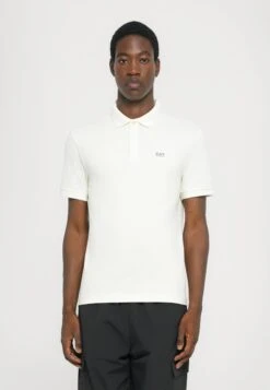 EA7 Emporio Armani TRAIN VISIBILITY POLO - Polo Shirt - Cream/black