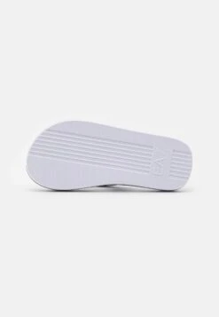 EA7 Emporio Armani Water Sports Oversize Logo Unisex - T-Bar Sandals - White/Black -Total Wear Store c17844fb0cb94ef587dc4f6481208a98