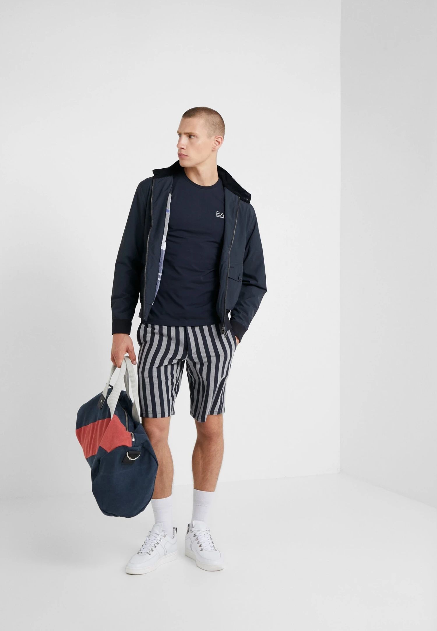 EA7 Emporio Armani Long Sleeved Top - Navy 4 EA7 Emporio Armani Long Sleeved Top - Navy - Image 2