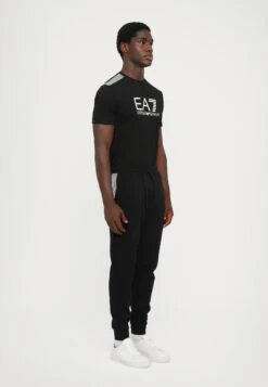 EA7 Emporio Armani TRAIN LINES PANTS - Tracksuit Bottoms - Black Beauty -Total Wear Store c1ddb8dd60a144b59cb7b878144f8d67
