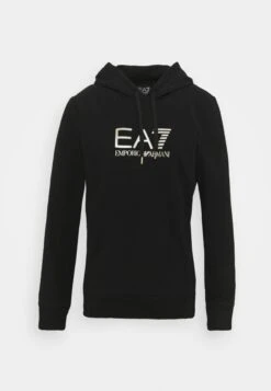 EA7 Emporio Armani Hoodie - Black/Light Gold