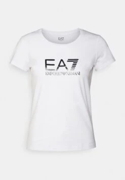 EA7 Emporio Armani Print T-Shirt - White/Black -Total Wear Store c277246d4f6f4ec6a517479f25abafc8