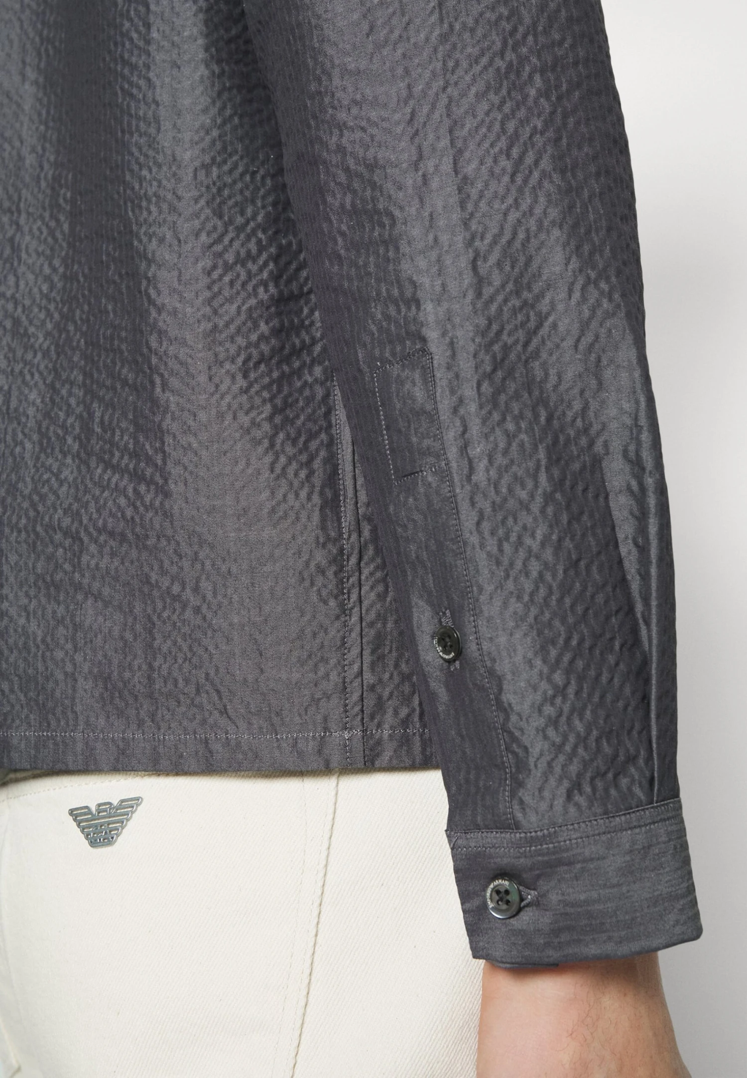 Emporio Armani Camicia - Shirt - Grigio 8 Emporio Armani Camicia - Shirt - Grigio - Image 6