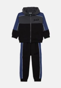 EA7 Emporio Armani TRACKSUIT UNISEX SET - Tracksuit - Black