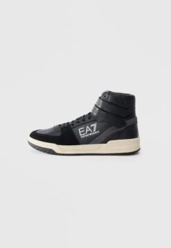 EA7 Emporio Armani BASELINE UNISEX - High-top Trainers - Black/asphalt/off-white