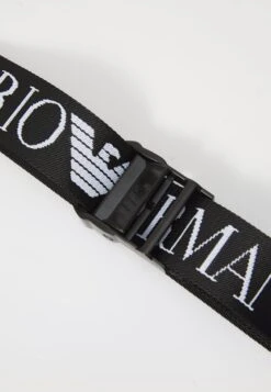 EA7 Emporio Armani TRAIN ALLOVER BELT UNISEX - Belt - Black/white -Total Wear Store c414a786eb4e481493a153dca661a8dc