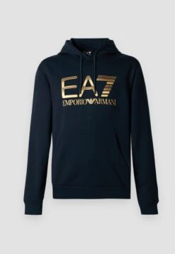 EA7 Emporio Armani TRAIN LOGO SERIES HOODIE - Sweatshirt - Black -Total Wear Store c4592483a08942288364f0bec400b4ca