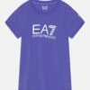 EA7 Emporio Armani Shiny Girls - Print T-Shirt - Blue Navy Chiaro -Total Wear Store c4a1874f51314d108a6f7424eb311ef3