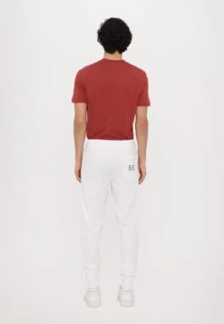 EA7 Emporio Armani TROUSER - Tracksuit Bottoms - White/black -Total Wear Store c4a42d45db9142dc87b2480a325572cf