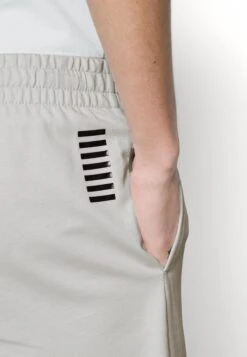 EA7 Emporio Armani Bermuda - Tracksuit Bottoms - Light Grey -Total Wear Store c4bdebed6f7b4fe8b44b63ff6a403818