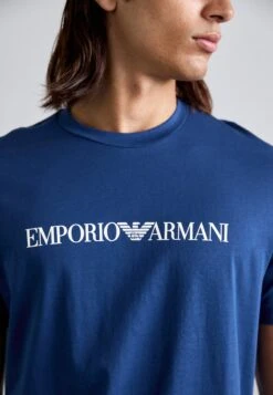 Emporio Armani Print T-shirt - Blue Fancy -Total Wear Store c5c743eb569a40f6ab4d98d8291fa3a4