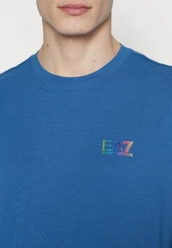EA7 Emporio Armani Print T-Shirt - Blue -Total Wear Store c6741daeb6674a43b1ecaa3726474e11