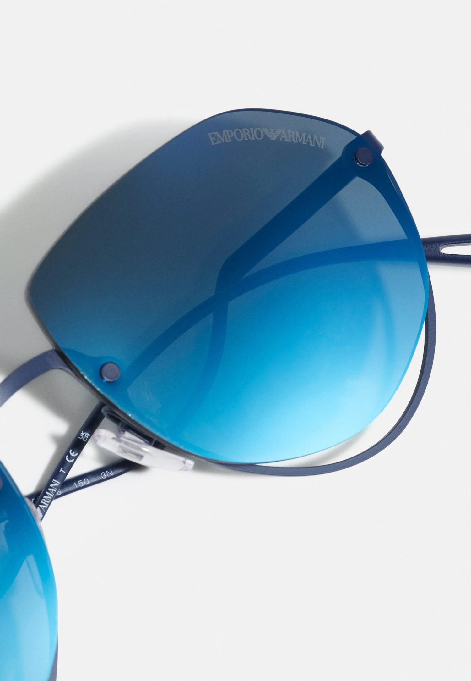 Emporio Armani Sunglasses - Matte Blue/Blue 7 Emporio Armani Sunglasses - Matte Blue/Blue - Image 5