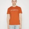 Emporio Armani Print T-Shirt - Red -Total Wear Store c6c73d80ebdd4cb6927f93dcbff98968