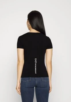 EA7 Emporio Armani Print T-Shirt - Black/White -Total Wear Store c6def307d10a4394822aea69b88d39d6