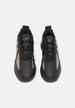 EA7 Emporio Armani INFINITY MIRROR UNISEX - Trainers - Triple Black/gunmetal -Total Wear Store c71b272313bb4762ac183a70939f7276