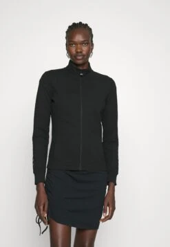 EA7 Emporio Armani Zip-Up Sweatshirt - Black/Light Gold -Total Wear Store c7e2d9551bb045268e673987a56bbc3b