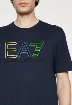 EA7 Emporio Armani Print T-Shirt - Dark Blue -Total Wear Store c80d849eb8c047d4a15ca4b0b1ac37b8