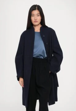 Emporio Armani COAT - Classic Coat - Blue Fonce/dark Grey -Total Wear Store c81b8cb682604e409cd4ed9cc75db355