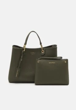 Emporio Armani BAG SET - Tote Bag - Militare/cuoio -Total Wear Store c8e479434e2b44ed96d4a3149974385f