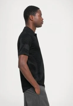 Emporio Armani Polo Shirt - Black Fancy -Total Wear Store c91ef25aef5f4080a1972550fda52db7