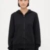 Emporio Armani HOODED FULL ZIP - Pyjama Top - Black