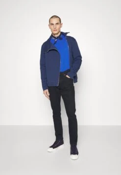 Emporio Armani Blouson Jacket - Zip-Up Sweatshirt - Blu Navy -Total Wear Store c9ff438a4623450abd850ededc13d15b