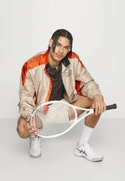 EA7 Emporio Armani Tennis Pro Jacket Graphic- Training Jacket - Oxford Tan -Total Wear Store ca7623463ce34069ba260eb550b6e4b8