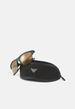 Emporio Armani Sunglasses - Matte Green/Brown/Gold-Coloured 10 Emporio Armani Sunglasses - Matte Green/Brown/Gold-Coloured -Total Wear Store caf42290fc4544028955a0fc7fe74b6d