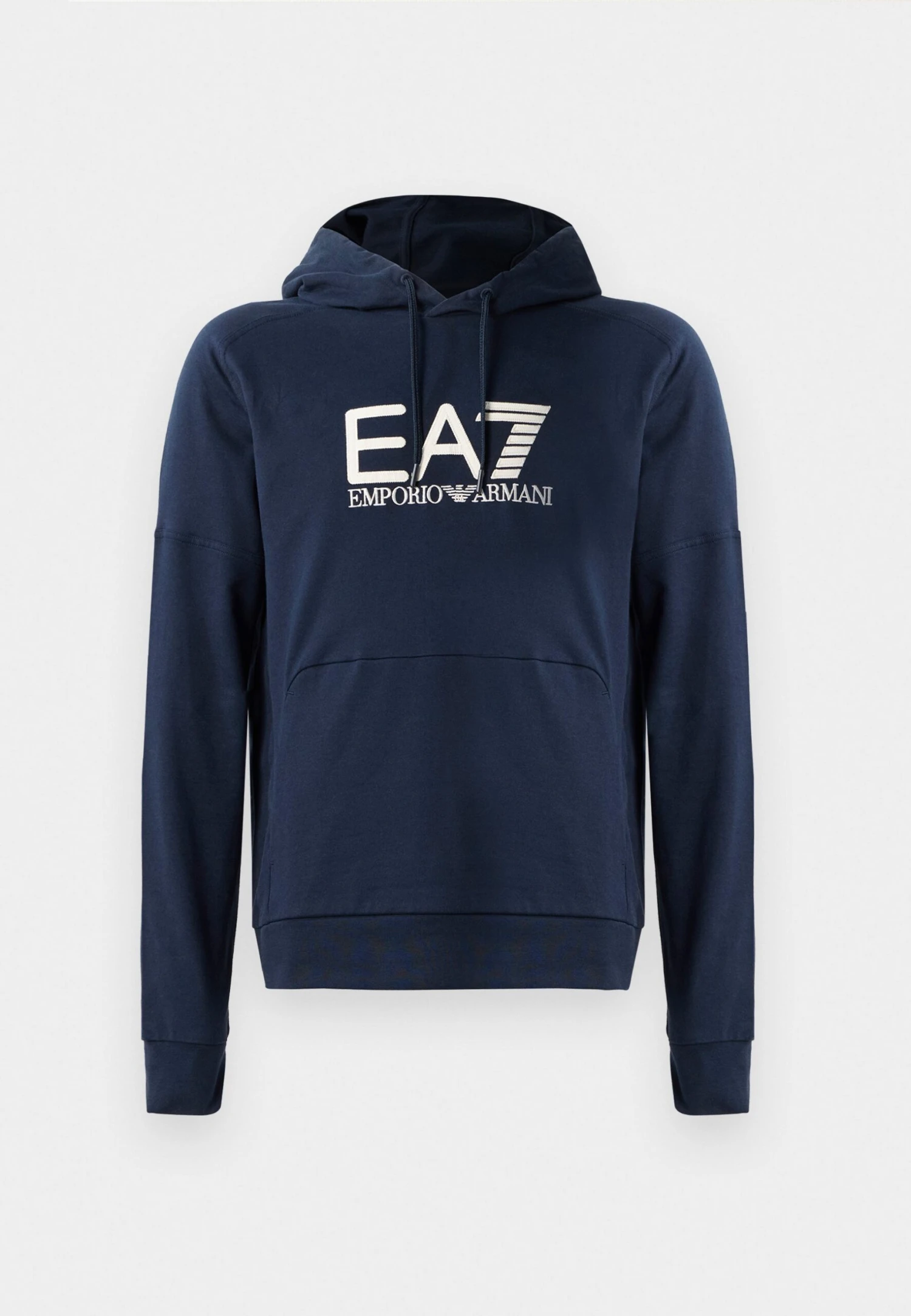 EA7 Emporio Armani TRAIN VISIBILITY HOODIE - Sweatshirt - Blue/cream 8 EA7 Emporio Armani TRAIN VISIBILITY HOODIE - Sweatshirt - Blue/cream - Image 6