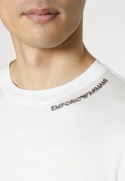 Emporio Armani Basic T-Shirt - Bianco Caldo -Total Wear Store ccf37ca0986249c39e66861a3354b28c