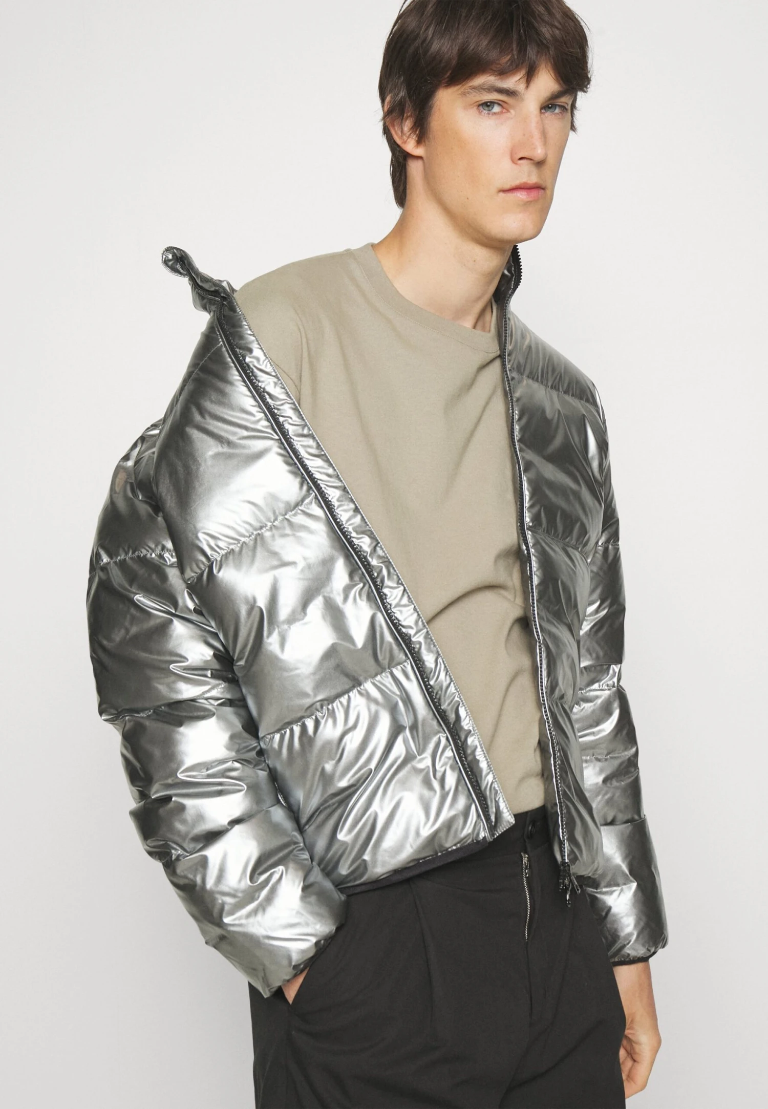 EA7 Emporio Armani Winter Jacket - Grigio Chiaro 7 EA7 Emporio Armani Winter Jacket - Grigio Chiaro - Image 5