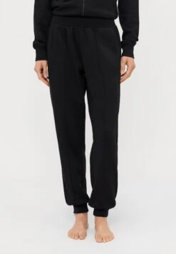 Emporio Armani TROUSERS WITH CUFFS - Pyjama Bottoms - Black