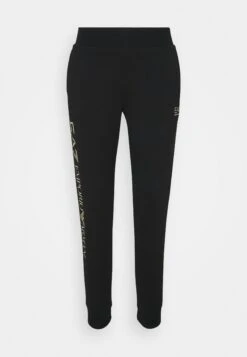 EA7 Emporio Armani Trouser - Tracksuit Bottoms - Black/Light Gold -Total Wear Store cfab82dfc7fd4da98d48e9f05dd22d50