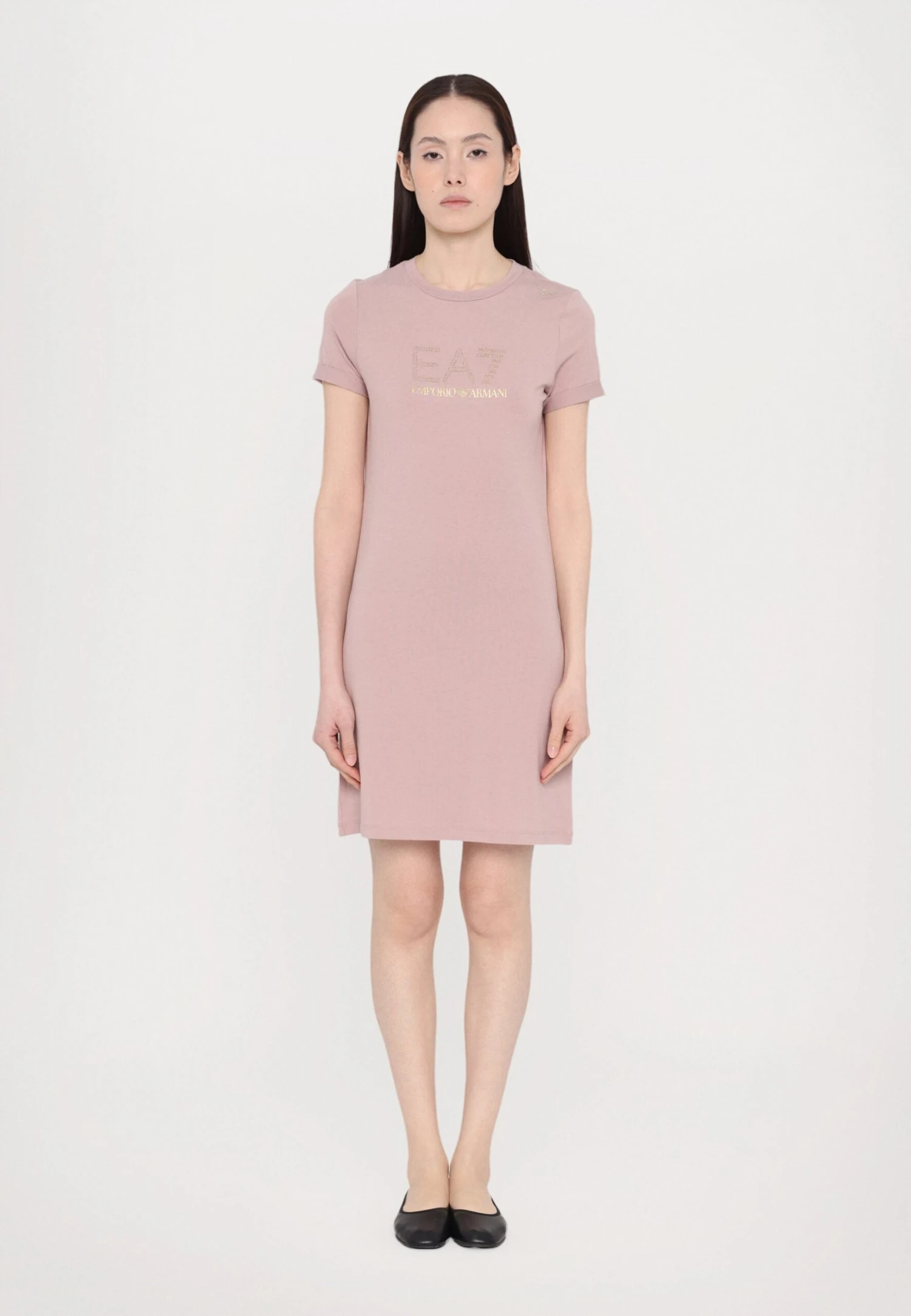 EA7 Emporio Armani DRESS - Jersey Dress - Fawn 3 EA7 Emporio Armani DRESS - Jersey Dress - Fawn