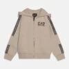 EA7 Emporio Armani Zip-Up Sweatshirt - Silver Cloud -Total Wear Store d012011cb3af47348b223a8f03af4afc