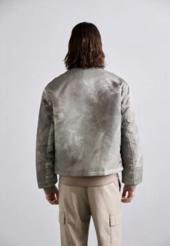 Emporio Armani BLOUSON JACKET - Bomber Jacket - Gray/off White -Total Wear Store d057d22d620f411288e4c06425ef1bf5