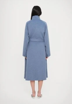 Emporio Armani COAT - Classic Coat - Blue Melange -Total Wear Store d07db70830224adaa60ec7fe6480893b