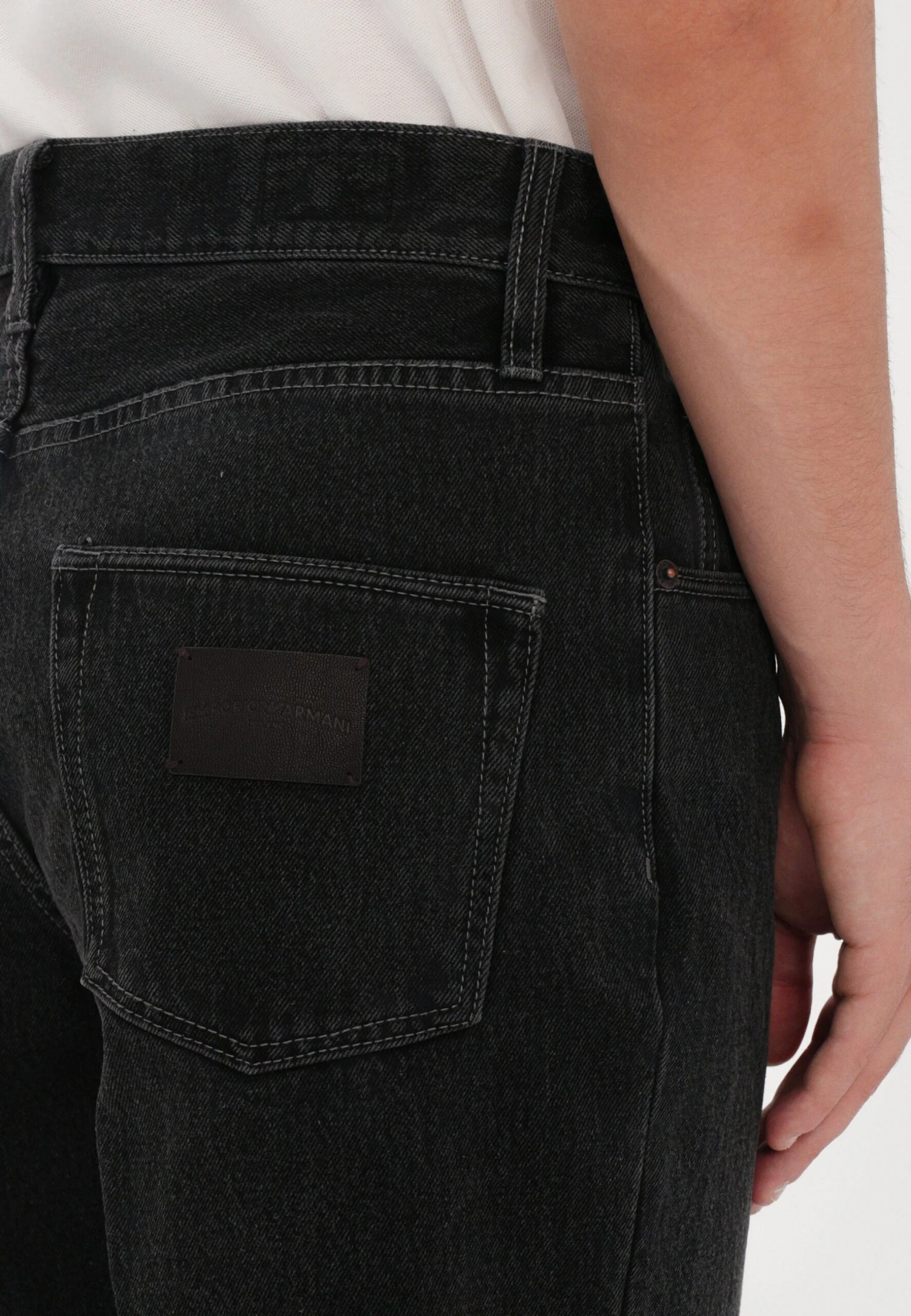 Emporio Armani Relaxed Fit Jeans - Medium Grey Denim 9 Emporio Armani Relaxed Fit Jeans - Medium Grey Denim - Image 7