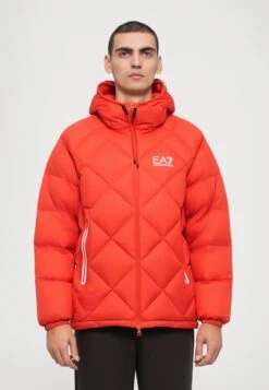 EA7 Emporio Armani MOUNTAIN QUILTED JACKET - Down Jacket - Molten Lava