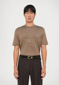 Emporio Armani Print T-shirt - Walnut -Total Wear Store d14ca7812ed34fc0ba2b2658b432c337
