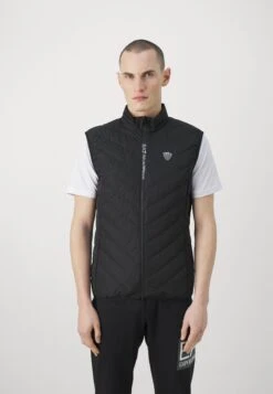 EA7 Emporio Armani TRAIN PREMIUM SHIELD VEST - Waistcoat - Nero