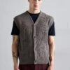 Emporio Armani Waistcoat - Walnut -Total Wear Store d32d01cf7fb5492f8036b727bd0af8ca