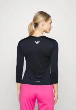 EA7 Emporio Armani Tennis Pro Classic Tee - Long Sleeved Top - Navy Blue -Total Wear Store d34061d568dc424da648475a24707c73