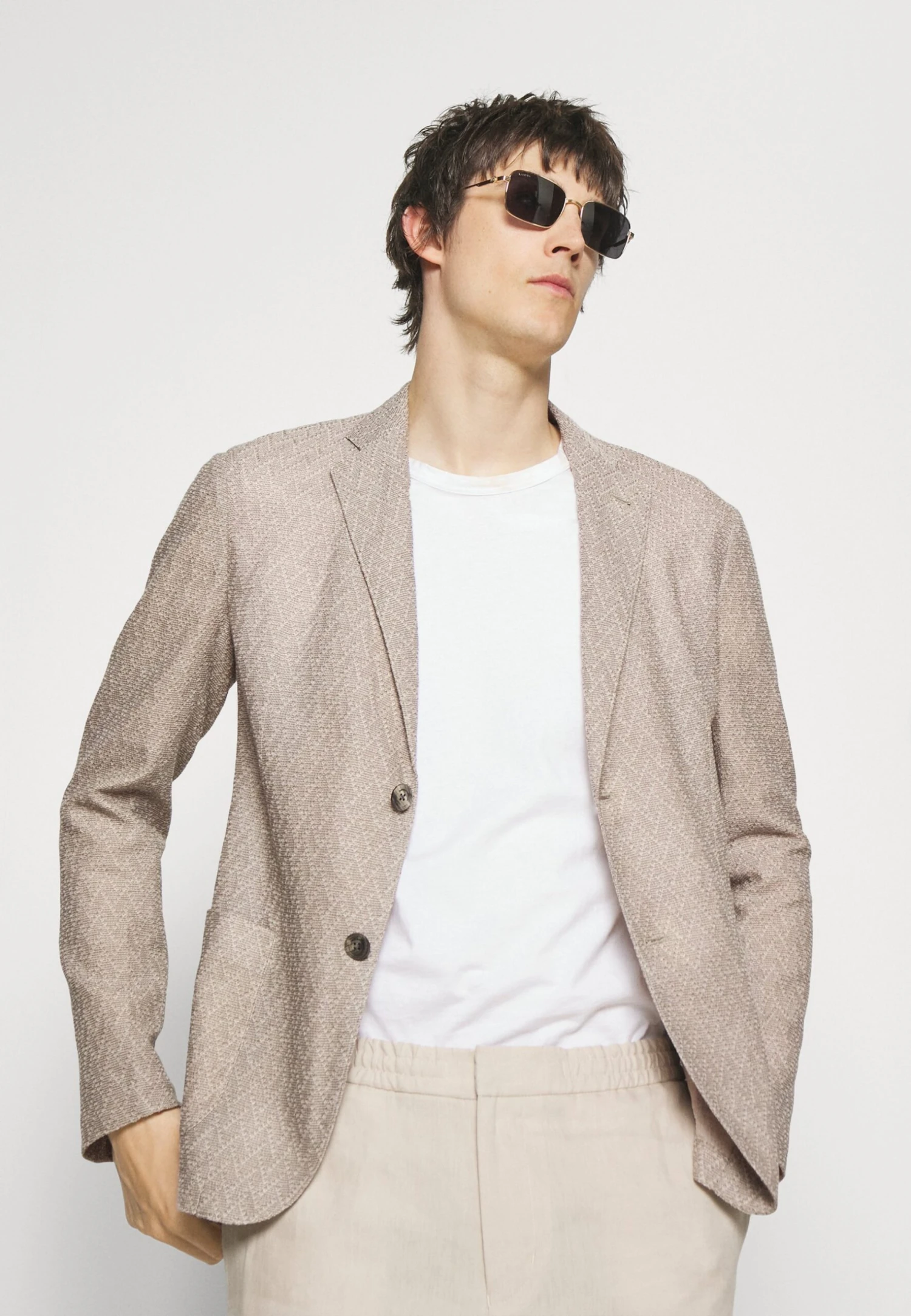 Emporio Armani Giacca - Suit Jacket - Beige 3 Emporio Armani Giacca - Suit Jacket - Beige
