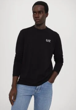 EA7 Emporio Armani TRAIN CORE TEE - Long Sleeved Top - Black -Total Wear Store d49b229cd89948d3b1fab64d3bee0991